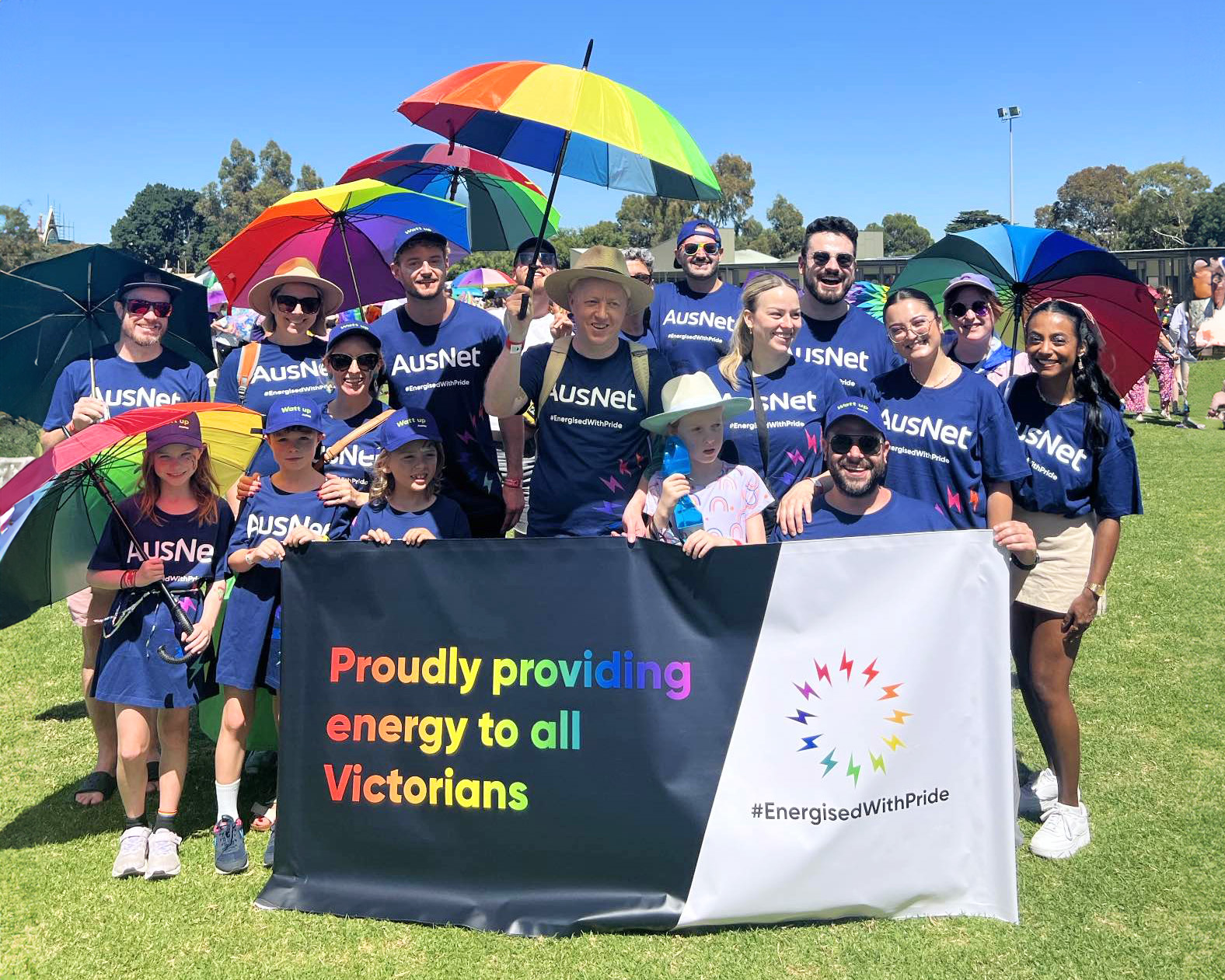 AusNet pride march attendees